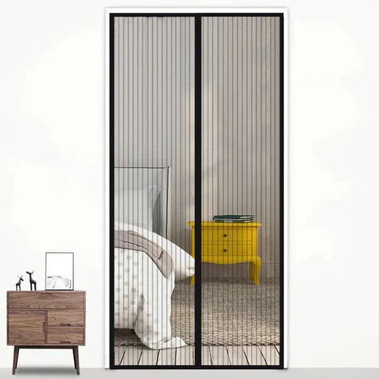 Magic Mesh Magnetic Door Curtain (Size: 4 Foot/ 7 Foot)